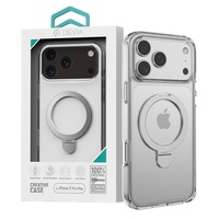 Devia Husa Clean Series Magnetic Shockproof iPhone 17 Pro Max Transparent, cu suport