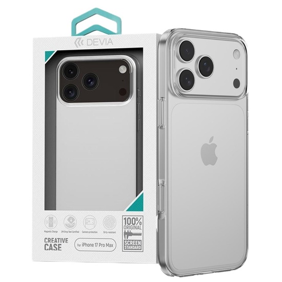 Devia Husa Silicon Naked iPhone 17 Pro Max Transparent