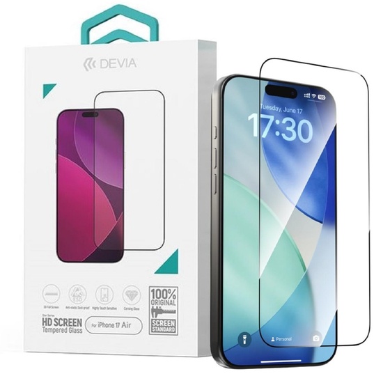 Devia Folie Sticla Star Series Full Screen HD iPhone Air Negru