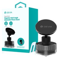 Devia Suport Magnetic Stand Ultra1, rotatie 360 grade, prindere ventuza, Negru