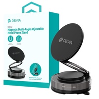 Devia Suport Magnetic Stand Ultra2 Metal, rotatie 360 grade, prindere ventuza, Negru