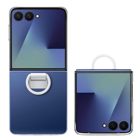 Samsung Husa Originala Clear Cover cu inel Samsung Galaxy Z Flip7 Transparent