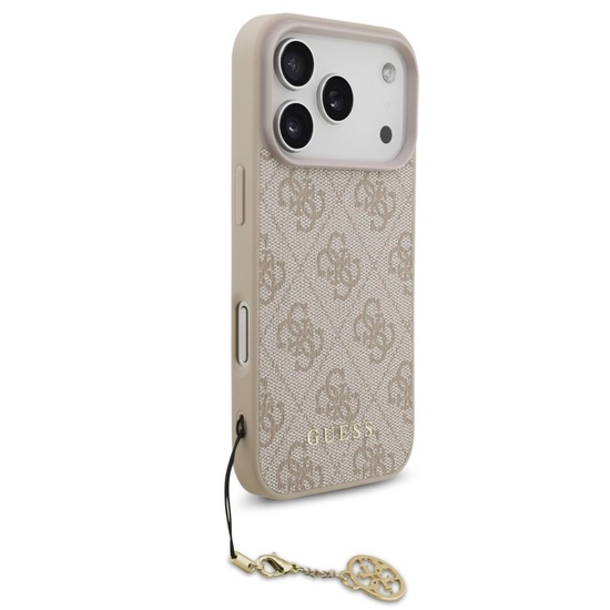 Guess Husa 4G Charm Tone on Tone iPhone 17 Pro Max Roz