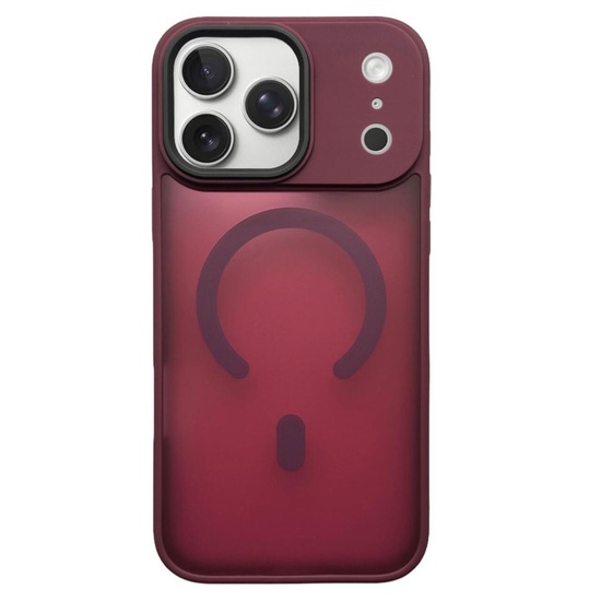 Husa Hybrid Matte Magsafe iPhone 17 Pro Max Rosu