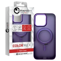 Lemontti Husa Shield MagSafe iPhone 16 Pro Max Mov, cu suport rotativ 360 grade