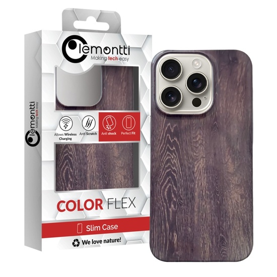 Lemontti Husa Slim Shell Glossy MagSafe iPhone 15 Pro Maro