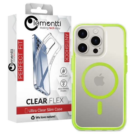 Lemontti Husa Air Bumper MagSafe iPhone 16 Pro Verde