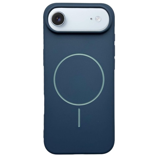 Husa Silicon Velvet Magsafe iPhone Air Bleumarin
