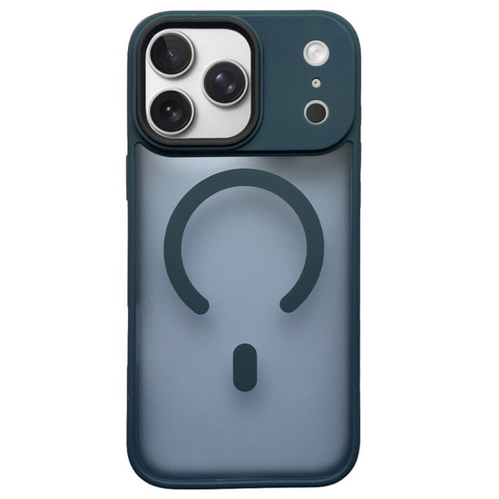 Husa Hybrid Matte Magsafe iPhone 17 Pro Max Bleumarin