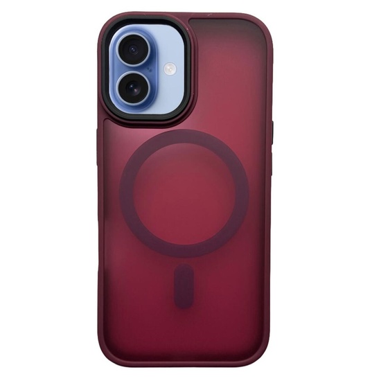 Lemontti Husa Hybrid Matte Magsafe iPhone 17 Rosu