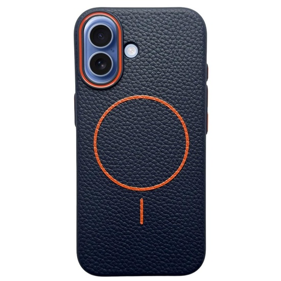 Husa Wave Magsafe iPhone 17 Albastru / Portocaliu