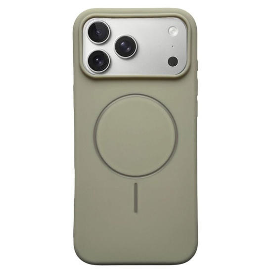 Lemontti Husa Silicon Velvet Magsafe iPhone 17 Pro Max Alb