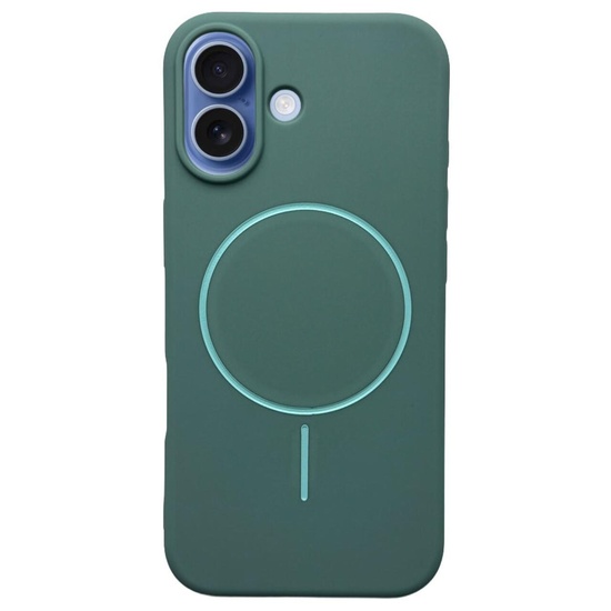 Husa Silicon Velvet Magsafe iPhone 17 Albastru