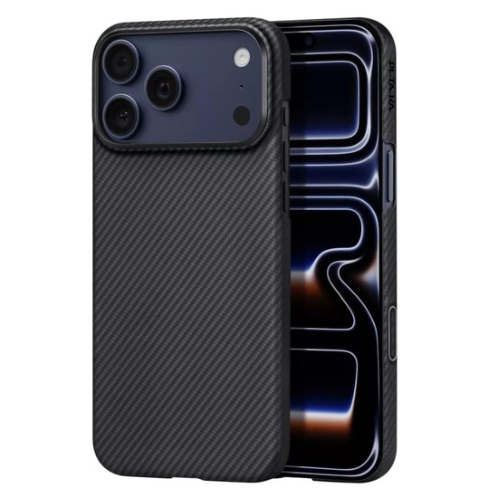 Pitaka Husa MagEZ 7 600D Ultra-Slim Aramida Magsafe iPhone 17 Pro Max Negru / Gri