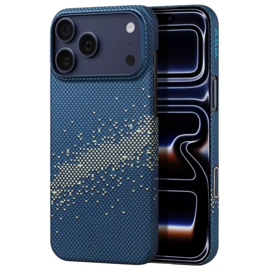 Pitaka Husa Starpeak MagEZ 7 Ultra-Slim Aramida Magsafe iPhone 17 Pro Max Milky Way Galaxy