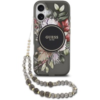 Guess Husa Flowers Strap MagSafe iPhone 17 Negru