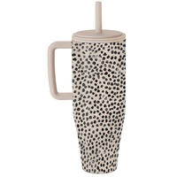 Burga Cana Termos Almond Latte 1.2 L cu capac anti scurgeri si pai reutilizabil, inox