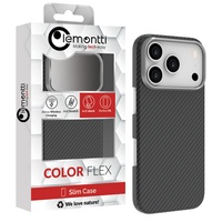 Lemontti Husa Slim Aramid/Kevlar Magsafe 600D iPhone 17 Pro Negru