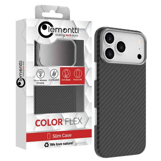 Lemontti Husa Slim Aramid/Kevlar Magsafe 1500D iPhone 17 Pro Max Negru