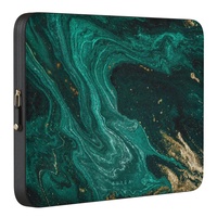 Burga Husa antisoc Laptop 14 inch Emerald Pool, cu fermoar, rezistenta la apa