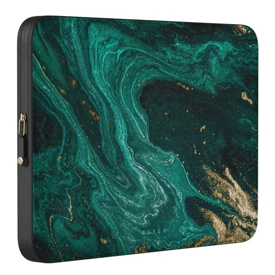 Burga Husa antisoc Laptop 14 inch Emerald Pool, cu fermoar, rezistenta la apa