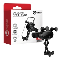 Lemontti Suport Auto Gravity Balance, prindere la sistemul de ventilatie, Negru