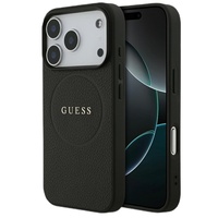 Guess Husa Saffiano Classic Logo MagSafe iPhone 17 Pro Negru