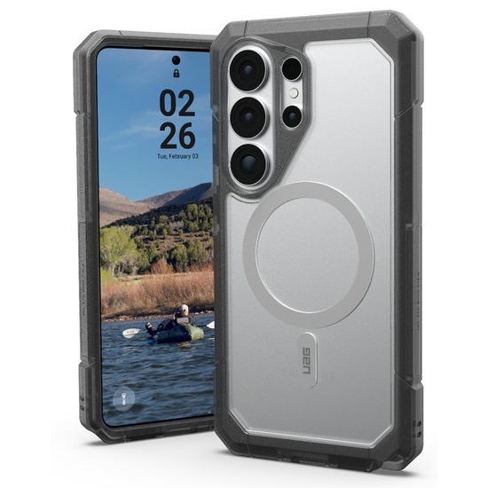 UAG Husa Trooper Magnetic Samsung Galaxy S26 Ultra Clear/Ash (2 parti: spate + protectie margini)