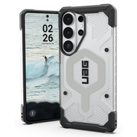 UAG Husa Pathfinder Clear Magnetic Samsung Galaxy S26 Ultra Ice Silver