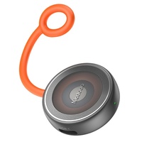 Mcdodo Incarcator wireless pentru Apple Watch, 2.5W, cu porturi Type-C si Lightning, snur din silicon anti-pierdere, Negru