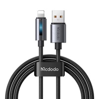 Mcdodo Cablu USB-A la Lightning Fast Charging, 3A LED, 1.2m Negru