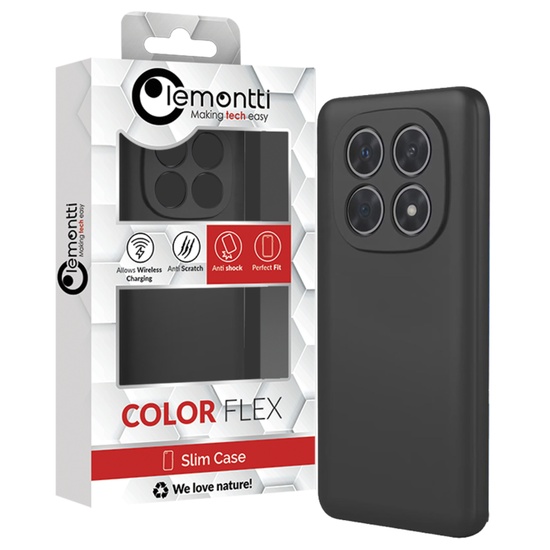 Lemontti Husa Silicon Soft Slim Xiaomi Redmi Note 15 Pro 5G Negru