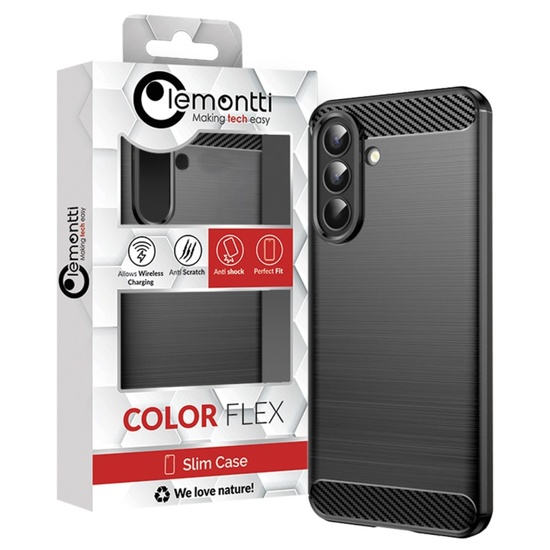 Lemontti Husa Carbon Case Flexible Samsung Galaxy A57 Negru