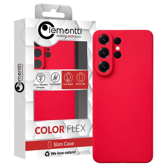 Lemontti Husa Silicon Soft Slim Samsung Galaxy S26 Ultra Rosu