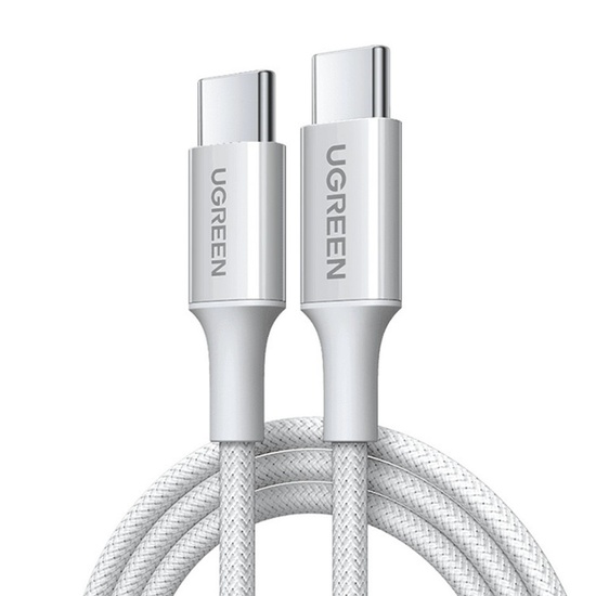 Ugreen Cablu Type-C la Type-C, 60W, PD3.0 Quick Charge 3.0, 2m, Titanium Gray