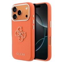 Guess Husa Resin Logo iPhone 17 Pro Orange
