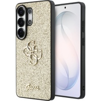 Guess Husa Fixed Glitter 4G Metal Logo Samsung Galaxy S26 Ultra Auriu