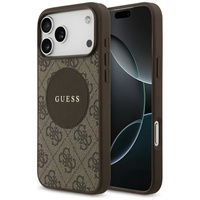 Guess Husa 4G Circle Classic Logo MagSafe iPhone 17 Pro Max Maro