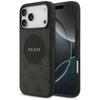 Guess Husa 4G Circle Classic Logo MagSafe iPhone 17 Pro Max Negru