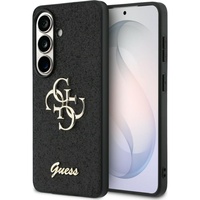 Guess Husa Fixed Glitter 4G Metal Logo Samsung Galaxy S26 Negru