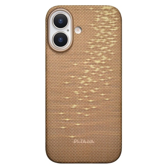 Pitaka Husa Ultra-Slim Aramida Glinds of Gold Magsafe iPhone 17 Auriu