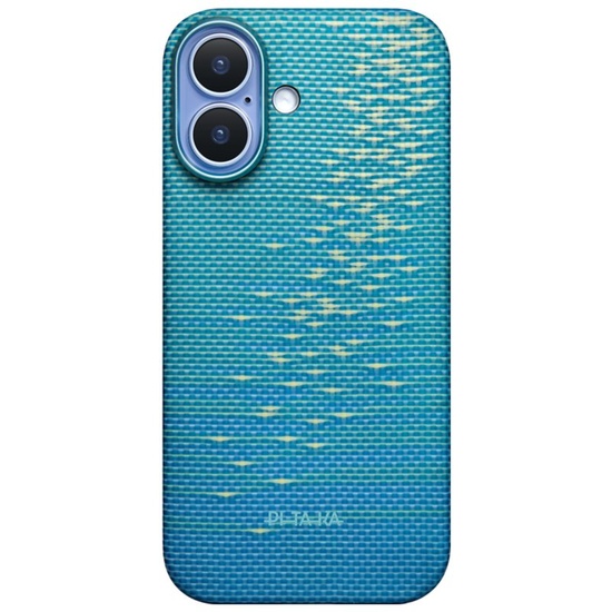Pitaka Husa Ultra-Slim Aramida Glinds of Gold Magsafe iPhone 17 Albastru