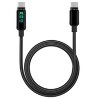 Lemontti Cablu Screen Digital Display Type-C la Type-C, Fast Charge, 100W, 2m, Negru -T.Verde 0.18 lei/buc