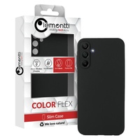 Lemontti Husa Silicon Soft Slim Samsung Galaxy A15 Negru (material mat si fin, captusit cu microfibra)