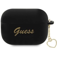 Guess Husa Silicon 4G Charms Heart Airpods Pro 2 Negru