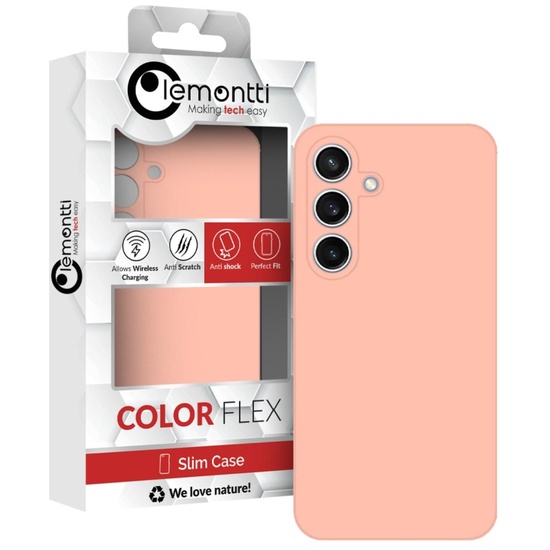 Lemontti Husa Silicon Premium Samsung Galaxy A15 / A15 5G Light Pink